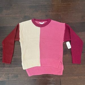 Time and Tru Color block Sweater